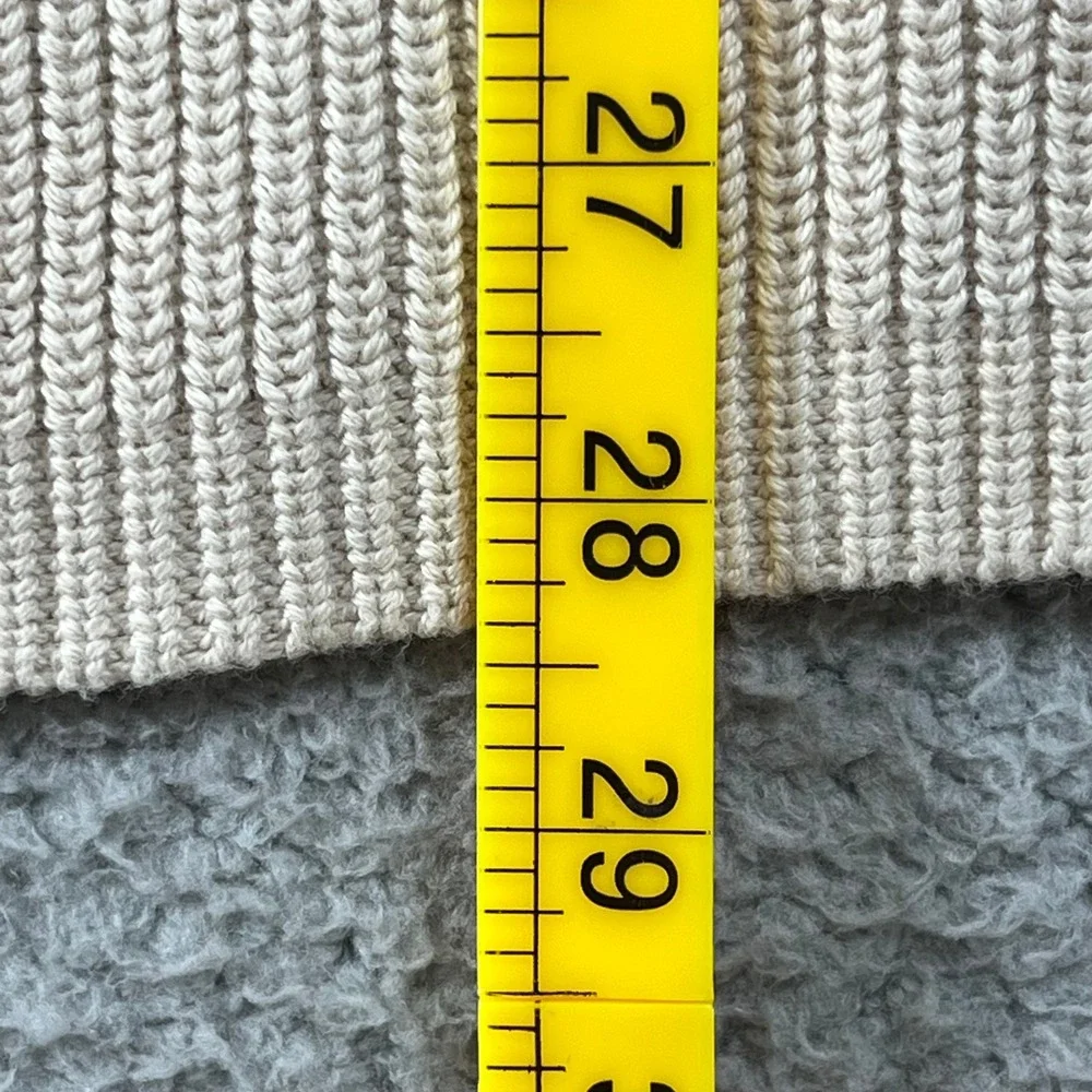DKNY Jeans Men's Beige Ribbed Crew‎ Neck Long Sleeve Sweater Size M VTG NWT